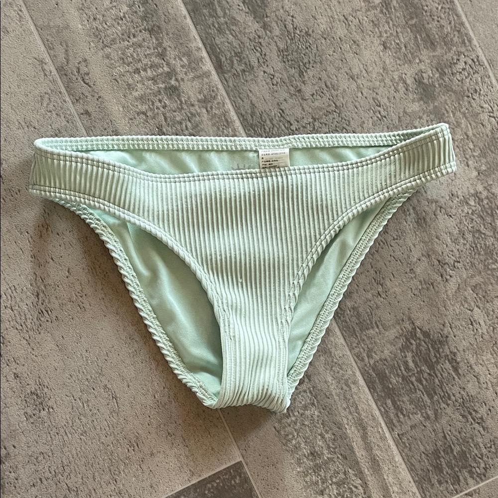 3/$20 Hollister Light Green Ribbed Swim Bottom